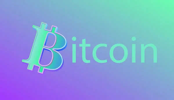 Imagens Logotipo Bitcoin Fundo Digital Ilustrações — Fotografia de Stock