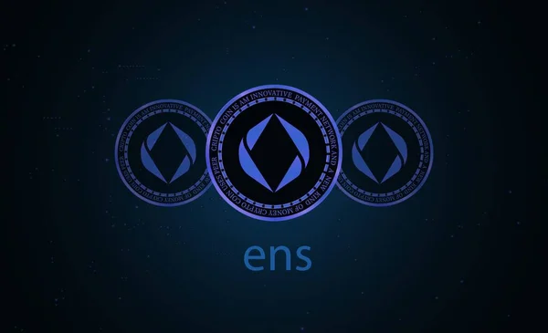Ethereum Name Service Ens Virtual Currency Images Illustration — Stockfoto