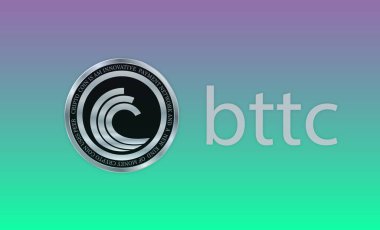 Bitttorrent-bttc sanal para birimi resimleri. 3d illüstrasyon