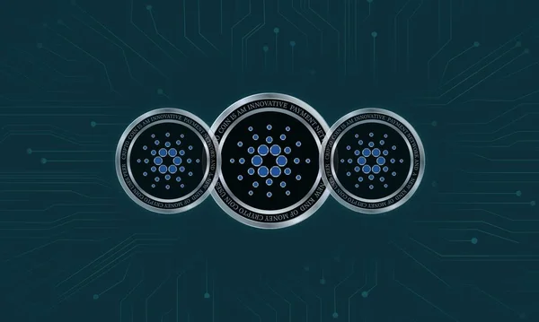 Εικόνα Cardano Ada Cryptocurrency Εικονογράφηση — Φωτογραφία Αρχείου