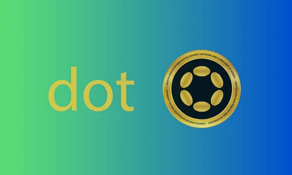 Polkadot Virtual Currency Images Illustration — Stock Photo, Image