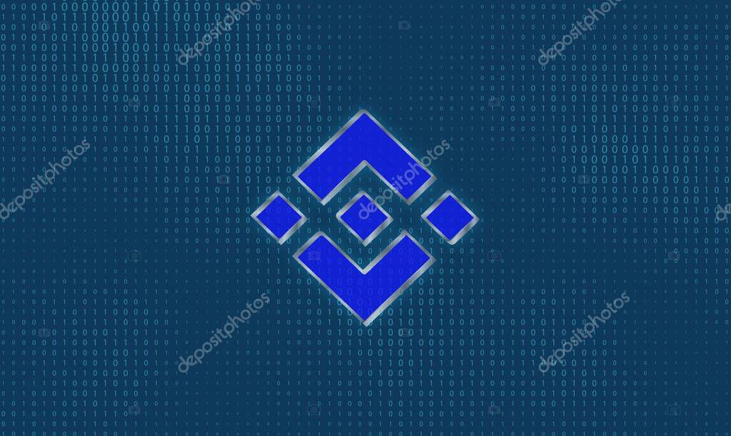 Binance-bnb virtual currency images. 3d illustrations.