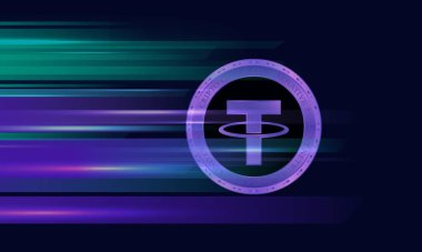 Sanal para birimi logosunu bağla. 3d illüstrasyon.