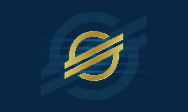Stellar Xlm Het Virtuele Valuta Logo Illustratie — Stockfoto