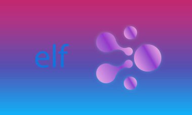 Dijital arka planda bir elf sanal para birimi görüntüsü. 3d illüstrasyon.