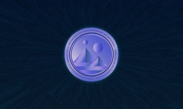 Logo Décentrand Mana Crypto Monnaie Illustration — Photo