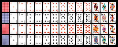 Playing cards for poker. Vector. Eps-10
