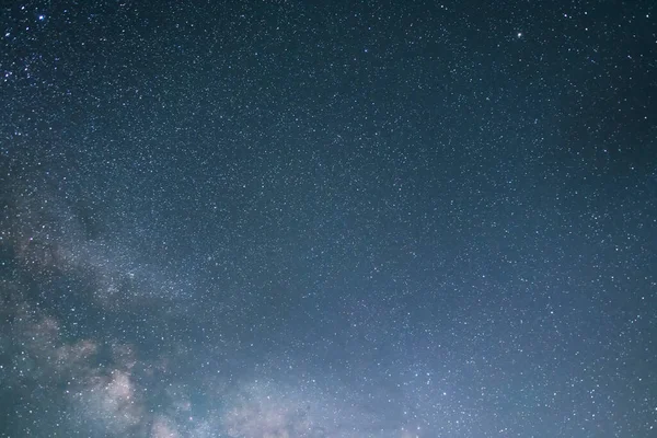 Hermosa Galaxia Vía Láctea Brillante Cielo Nocturno Fondo Astronómico — Foto de Stock
