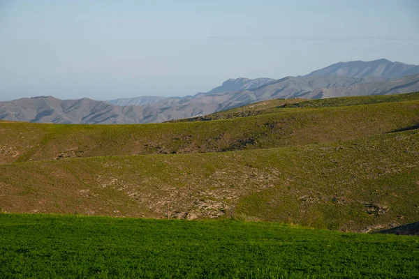 Sabahları manzara çok güzel. Gün doğumunda dağlarda ve tepede panoramik manzara.
