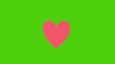 Yeşil zemin üzerinde atan VIDEO kalp hareketini durdur