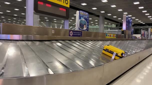 Baggage Moving Belt Airport — Stok video