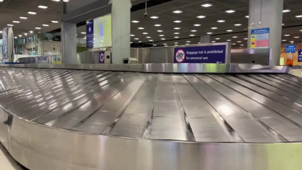 Baggage Moving Belt Airport — 图库视频影像