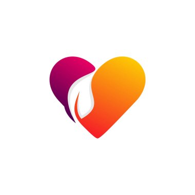 Love Farm logo tasarım vektör şablonu. Çiftlik logosu kavramı