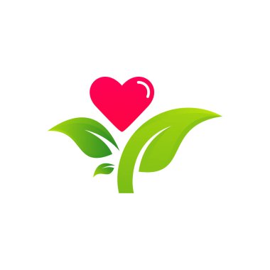 Love Farm logo tasarım vektör şablonu. Çiftlik logosu kavramı