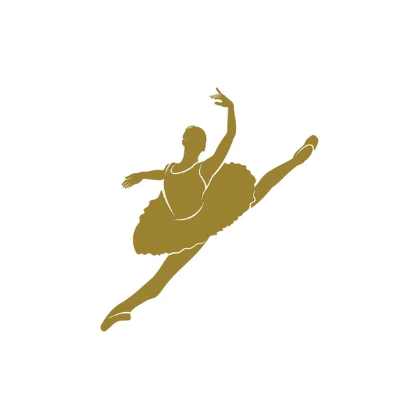 Illustration Vectorielle Conception Danseur Ballet Modèle Concepts Conception Logo Danseur — Image vectorielle