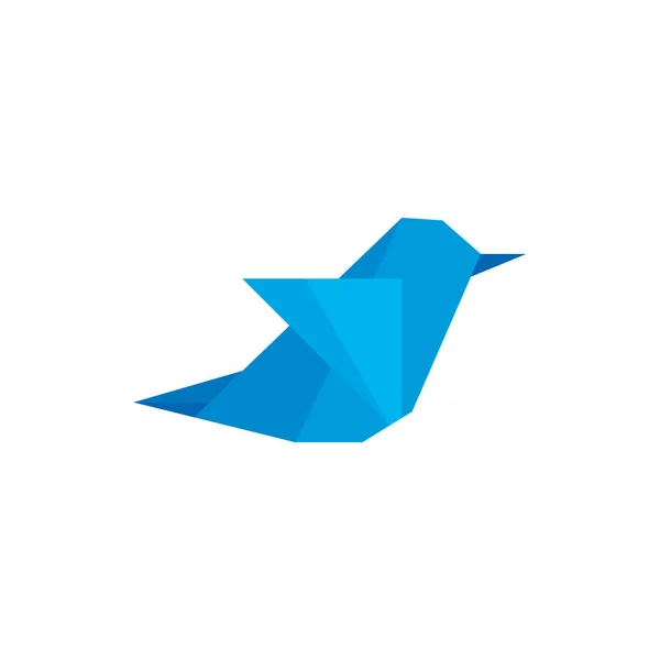 Bird Origami Vetor Design Logotipo Símbolo Ícone Ilustração Modelo — Vetor de Stock