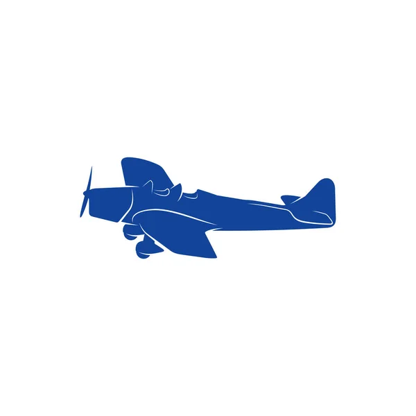 Classic Airplane Design Vector Icon Symbol Template Illustration — 스톡 벡터