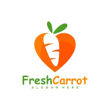 BayılHavuç logo tasarımı vektörü, Yaratıcı Havuç logosu tasarımı Şablon Çizimi