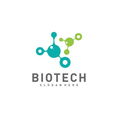Biyoteknoloji, Molekül, DNA, Atom, Tıbbi veya Bilimsel Logo Tasarım Vektörü