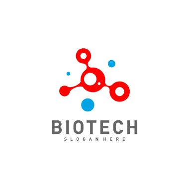 Biyoteknoloji, Molekül, DNA, Atom, Tıbbi veya Bilimsel Logo Tasarım Vektörü