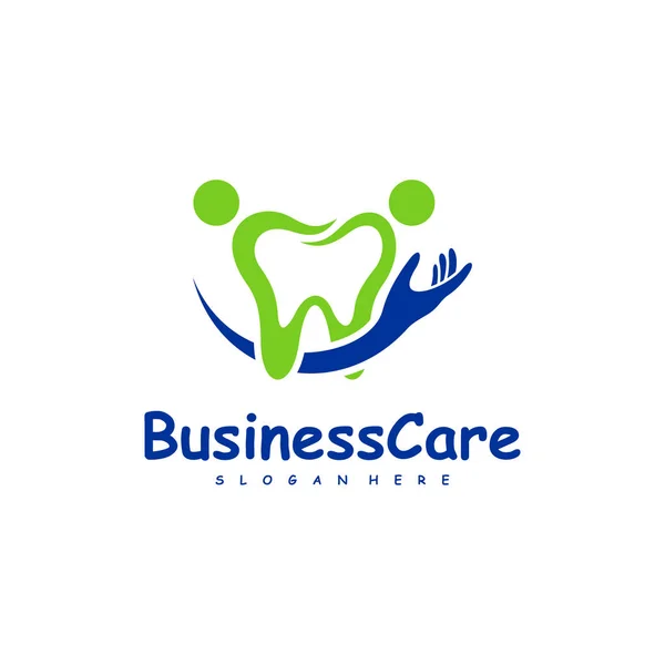 Dental Care Logo Design Vektor Symbolbild Vorlagenillustration — Stockvektor