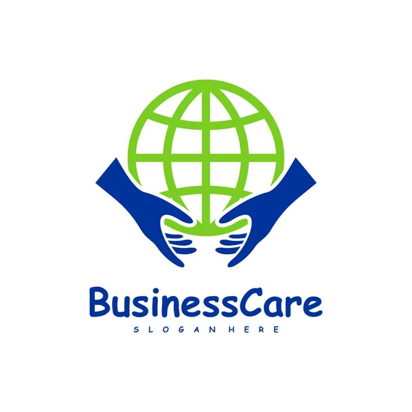World Care Logo Design Vector Icon Symbol Template Illustration — Stockvektor
