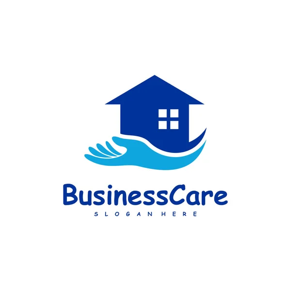 House Care Logo Design Vektor Symbolbild Vorlagenillustration — Stockvektor