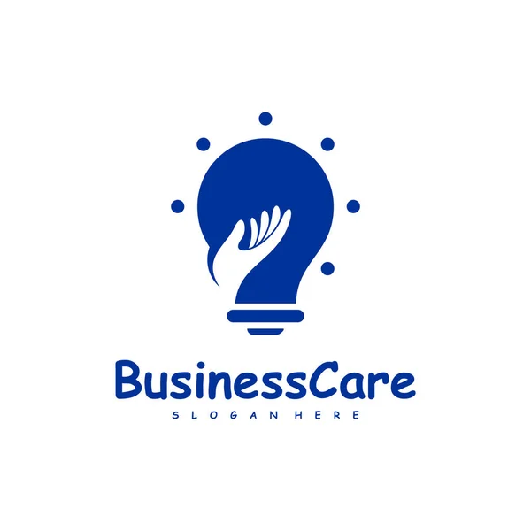 Bulb Care Logo Design Vector Icon Symbol Template Illustration — Stock Vector
