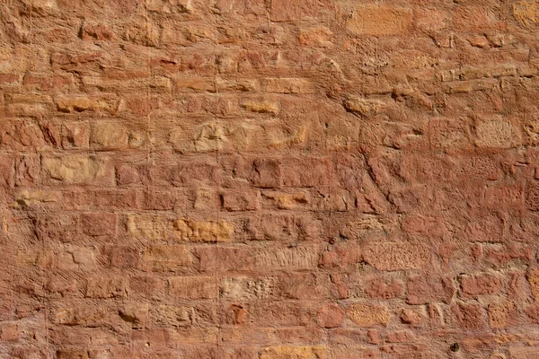 Colore Marrone Chiaro Pietra Medievale Mattone Parete Texture Sfondo — Foto Stock