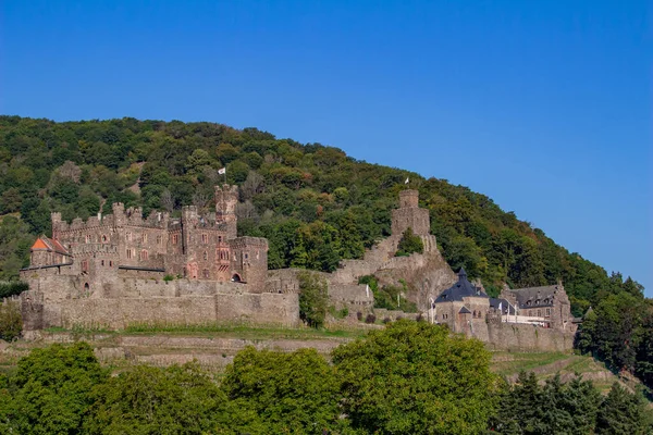 Замок Фештайн Средней Реке Рейн Недалеко Тингхельда Германия — стоковое фото