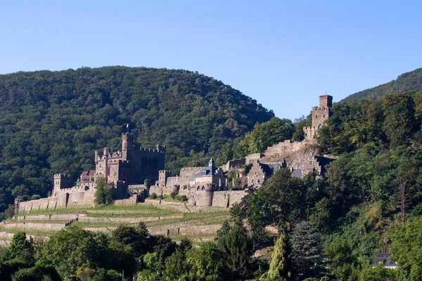 Замок Фештайн Средней Реке Рейн Недалеко Тингхельда Германия — стоковое фото