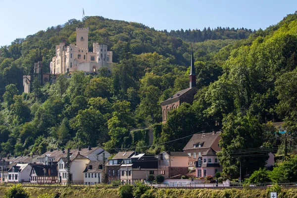 Stolzenfels Paisagem Castelo Meio Rio Reno Perto Koblenz Alemanha — Fotografia de Stock