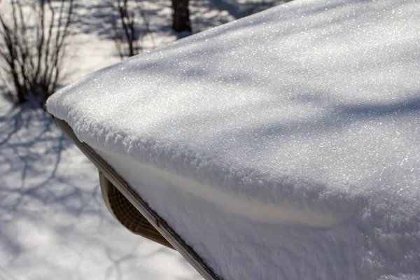 Ces Images Montrent Fond Texture Abstraite Plein Cadre Neige Épaisse — Photo