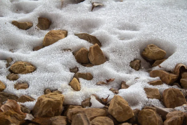 Esta Imagem Mostra Fundo Textura Abstrata Neve Branca Cobrindo Cor — Fotografia de Stock