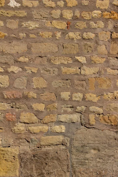 Этом Изображении Изображена Цельная Текстура Рамы Выветренного Нетронутого Средневекового Кирпичного — стоковое фото