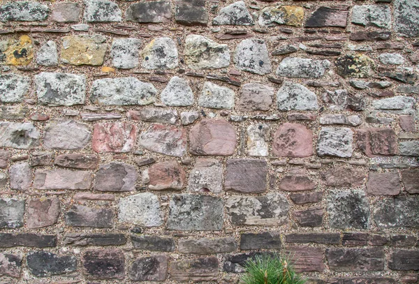 Schöne Alte Europäische Mittelalter Steinmauer Abstrakte Textur Hintergrund — Stockfoto