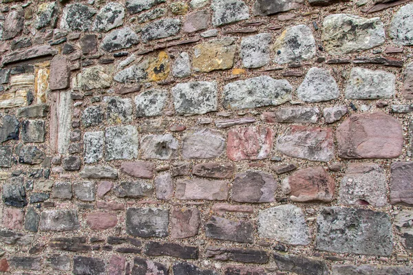 Prachtige Oude Europese Middeleeuwse Stenen Muur Abstracte Textuur Achtergrond Hoek — Stockfoto