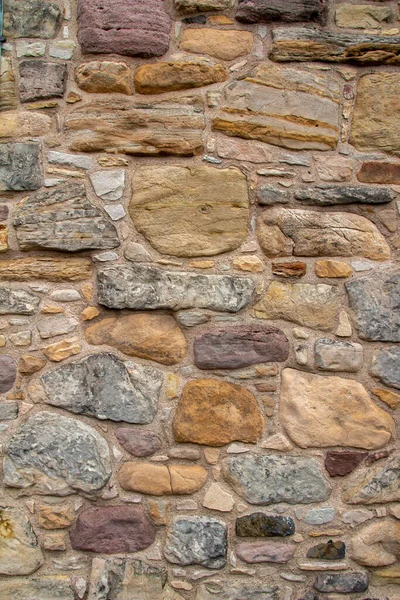 Hermosa Antigua Edad Medieval Europea Pared Piedra Textura Abstracta Fondo — Foto de Stock