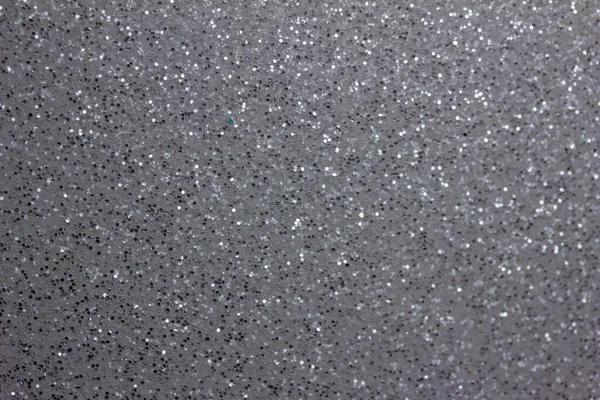 Full Frame Abstract Background Shimmering Silver Glitter Texture Selective Focus — Stok fotoğraf