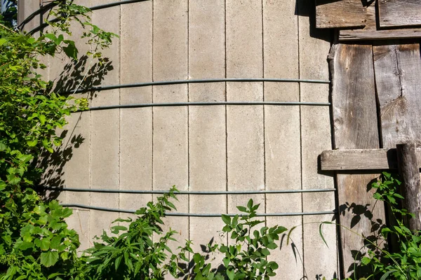 Close Textuur Achtergrond Uitzicht Van Een Rustieke Oude Betonnen Silo — Stockfoto