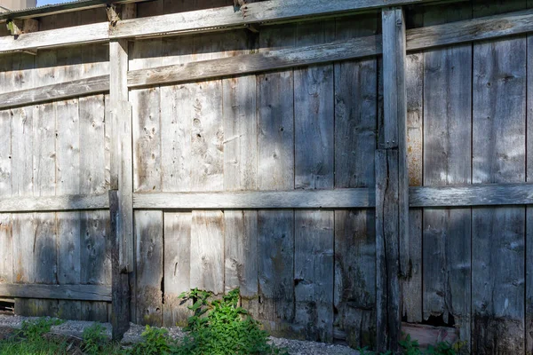 Streszczenie Tekstury Tła Niemalowanej Rustykalnej Starej Drewnianej Szopy Rolniczej Ściany — Zdjęcie stockowe