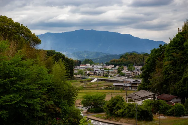Άποψη Ενός Χωριού Εξοχή Στην Asuka Nagano Ιαπωνία — Φωτογραφία Αρχείου