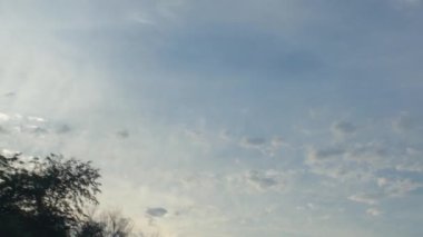 Blue sunset sky on the highway