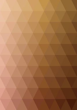 Soyut arkaplan kalıbı. Kahverengi üçgen eğimli. Yayınlar, kapaklar, posterler, broşürler, broşürler, afişler, arka planlar, duvarlar için doku tasarımı. Vektör illüstrasyonu.