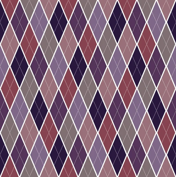 Arrière Plan Sans Couture Motif Argyle Carreaux Tartan Couleur Pourpre — Image vectorielle