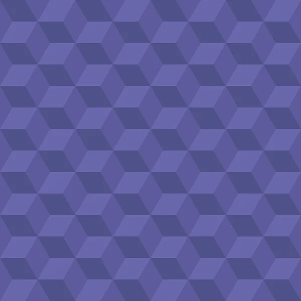 Seamless Cube Shape Pattern Background Color Trend 2022 Very Peri — Stock vektor