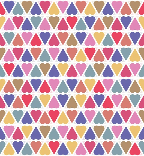 Seamless Background Pattern Colorful Heart Shape Color Trend Year 2022 — Stok Vektör