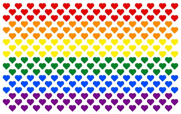 Homosexuelle Und Lgbtqia Stolz Flagge Homosexuelle Valentinstag Konzept Regenbogenfarbe Nahtlose — Stockvektor