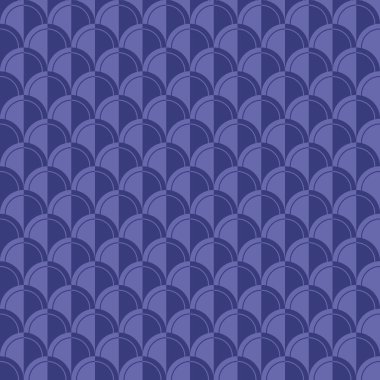 Koyu ve açık mor balık pullu, pürüzsüz bir arka plan. Renkli 2022 çok moda. Kumaş, fayans, afiş, kart, kapak, poster, fon, duvar için tasarım öğeleri. Vektör illüstrasyonu.