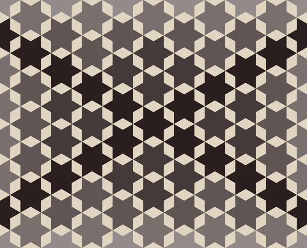 Light Brown Hexagon Shapes Overlap Each Other Dark Brown Six — Stock Vector
